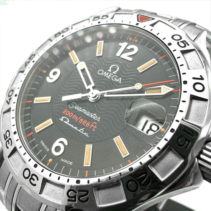 OMEGA オメガ 2516.50 シーマスター オメガマチック 1997本 限定 腕時計 オートクォーツ ブラック