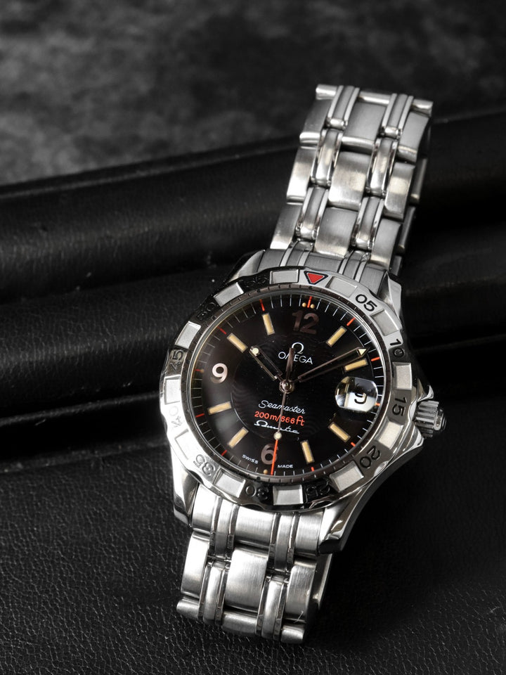 OMEGA オメガ 2516.50 シーマスター オメガマチック 1997本 限定 腕時計 オートクォーツ ブラック
