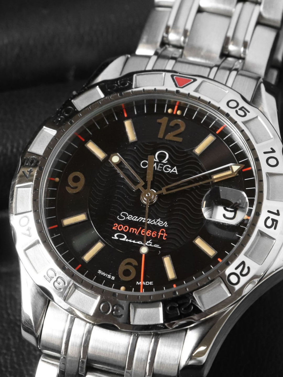 OMEGA オメガ 2516.50 シーマスター オメガマチック 1997本 限定 腕時計 オートクォーツ ブラック