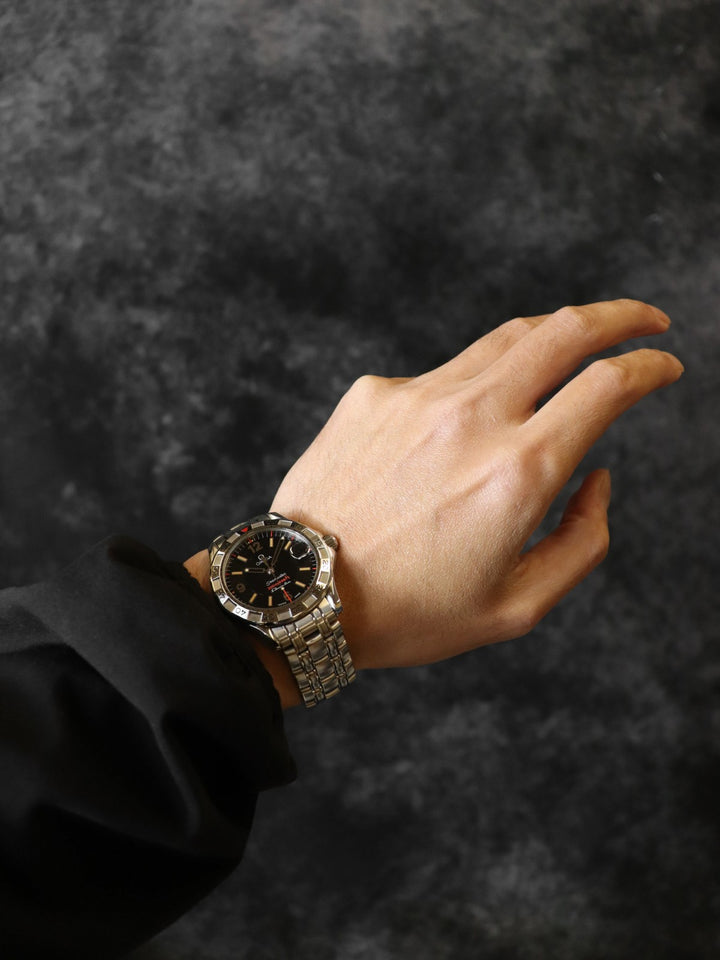 OMEGA オメガ 2516.50 シーマスター オメガマチック 1997本 限定 腕時計 オートクォーツ ブラック