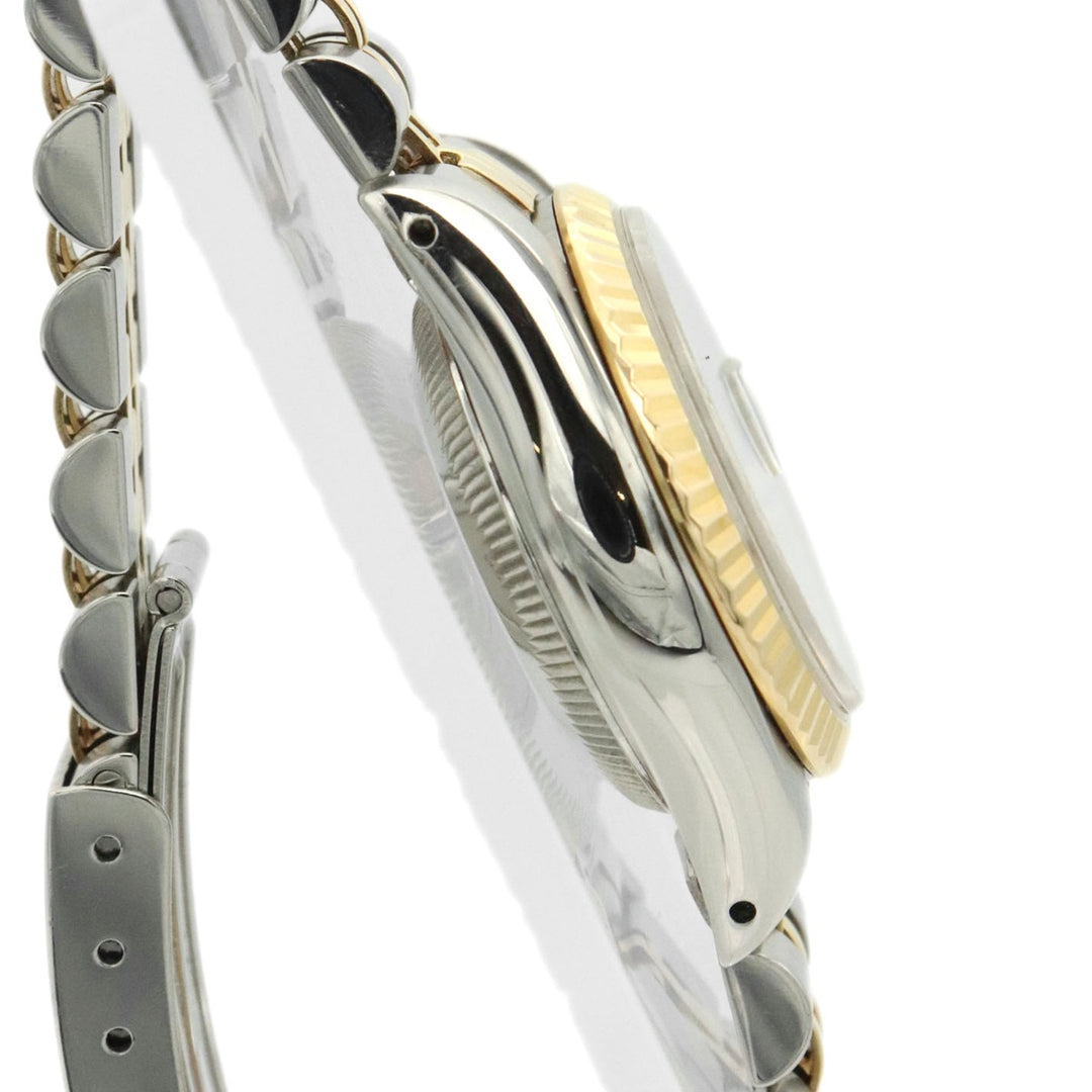 美品 ROLEX ロレックス デイトジャスト 69173G 腕時計 自動巻き 10Pダイヤ K18 イエローゴールド ブラック