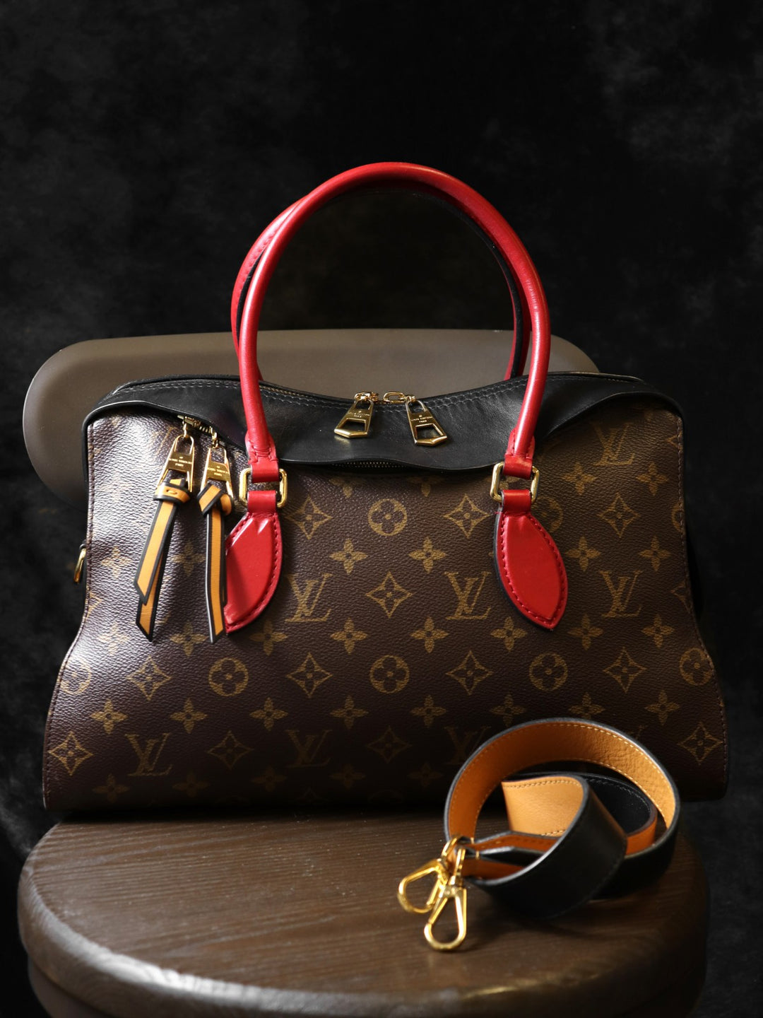 LOUIS VUITTON ルイ・ヴィトン M41454 テュイルリートート ハンドバッグ ショルダーバッグ 2way モノグラム ブラウン