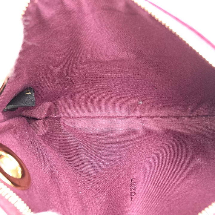 FENDI フェンディ トリプレット 8BS001A1FS ３連ポーチ レザー クラッチバッグ フラワー ホワイト/レッド/ブラウン