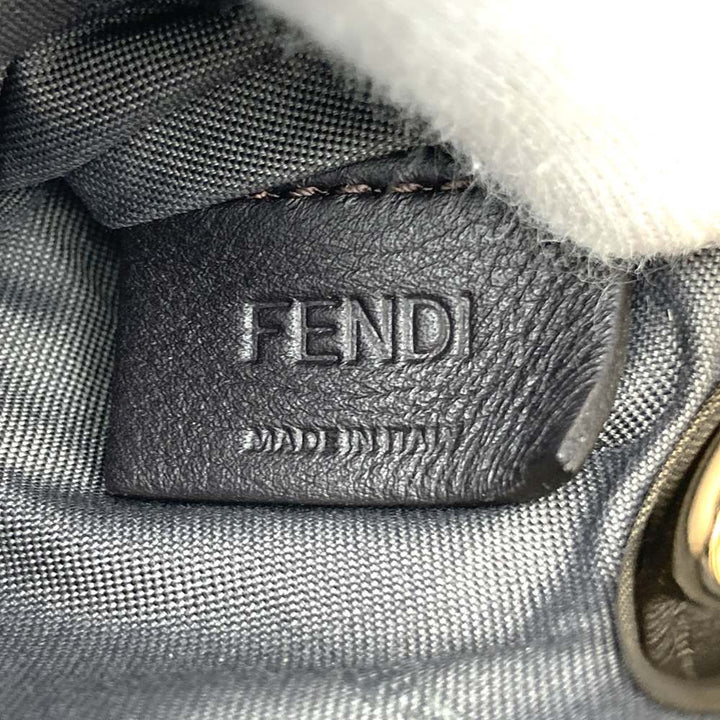FENDI フェンディ トリプレット 8BS001A1FS ３連ポーチ レザー クラッチバッグ フラワー ホワイト/レッド/ブラウン
