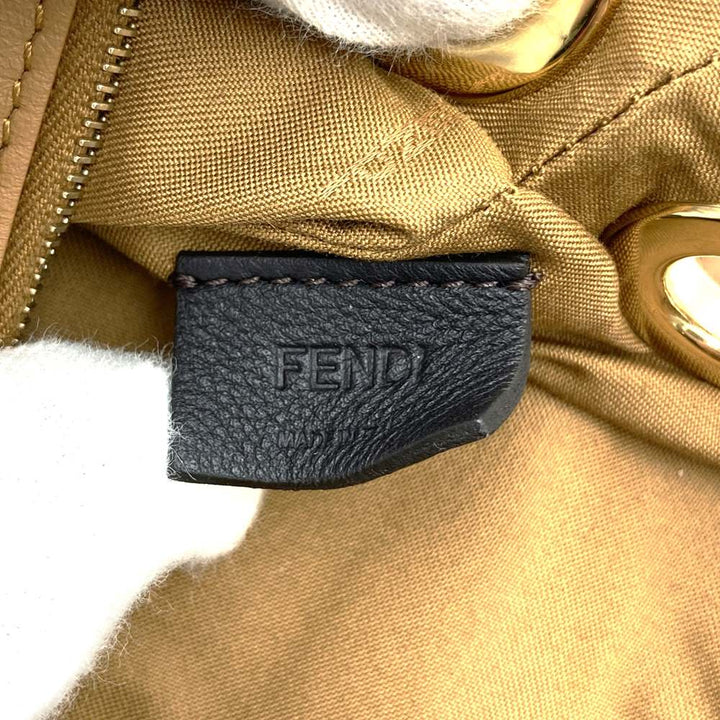 FENDI フェンディ トリプレット 8BS001A1FS ３連ポーチ レザー クラッチバッグ フラワー ホワイト/レッド/ブラウン