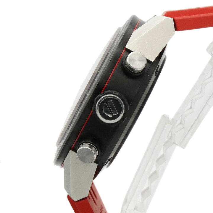 美品 TAG HEUER タグホイヤー カレラ キャリバーホイヤー01 CAR2A1Z 腕時計 自動巻き ラバー レッド ブラック