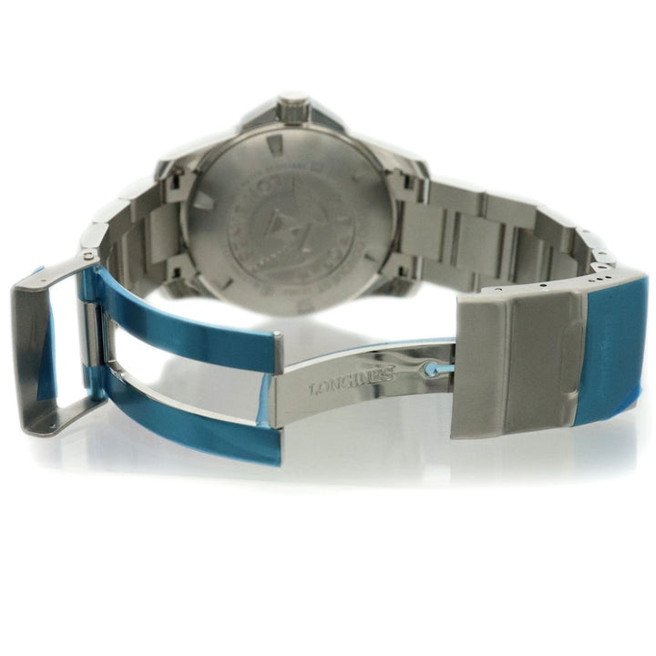 美品 LONGINES ロンジン L3.740.4.56.6 ハイドロコンクエスト 腕時計 QZ ブラック メンズ
