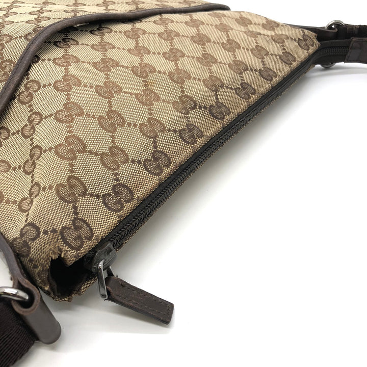GUCCI グッチ 145857 ショルダーバッグ パンチング GGキャンバス ブラウン