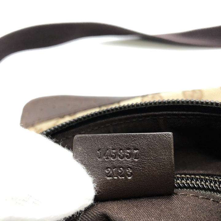 GUCCI グッチ 145857 ショルダーバッグ パンチング GGキャンバス ブラウン
