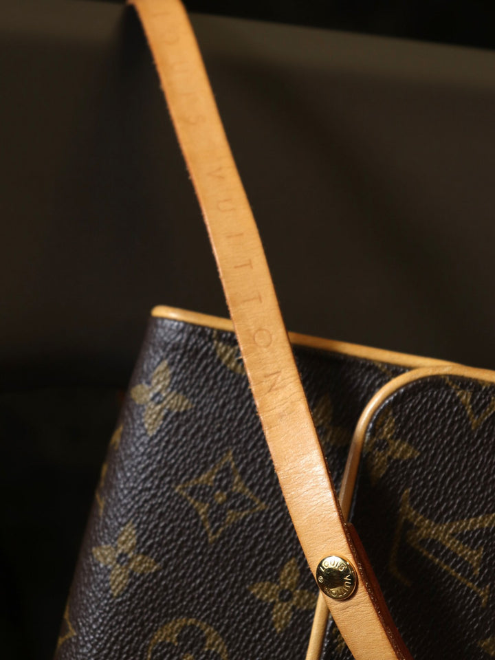 【美品】 LOUIS VUITTON ルイ・ヴィトン ポシェットフロランティーヌ モノグラム ウエストバッグ ポーチ ブラウン M51855