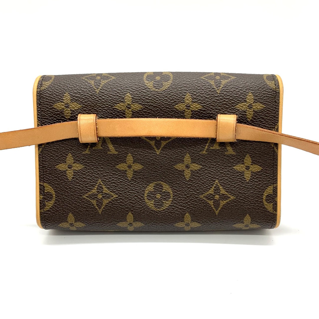 【美品】 LOUIS VUITTON ルイ・ヴィトン ポシェットフロランティーヌ モノグラム ウエストバッグ ポーチ ブラウン M51855