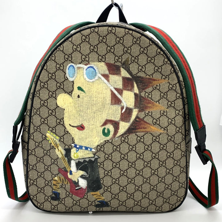 GUCCI グッチ 433578 リュック・デイパック チルドレンズ Punky Friend GGスプリームキャンバス シェリーライン ブラウン キッズ