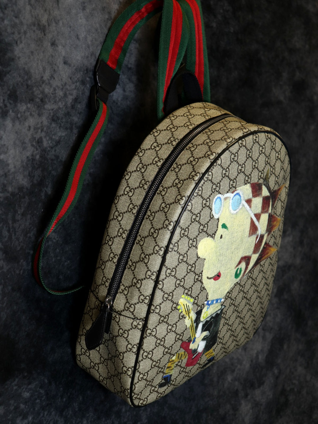 GUCCI グッチ 433578 リュック・デイパック チルドレンズ Punky Friend GGスプリームキャンバス シェリーライン ブラウン キッズ