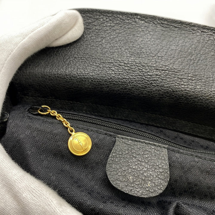 GUCCI グッチ 000 122 0316 バンブー ハンドバッグ スウェード ブラック