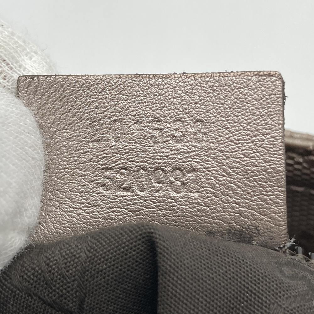GUCCI グッチ 201538 斜め掛けショルダーバッグ ボディバッグ GGインプリメ メタリックピンク ブラウン