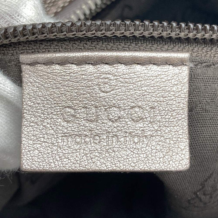 GUCCI グッチ 201538 斜め掛けショルダーバッグ ボディバッグ GGインプリメ メタリックピンク ブラウン