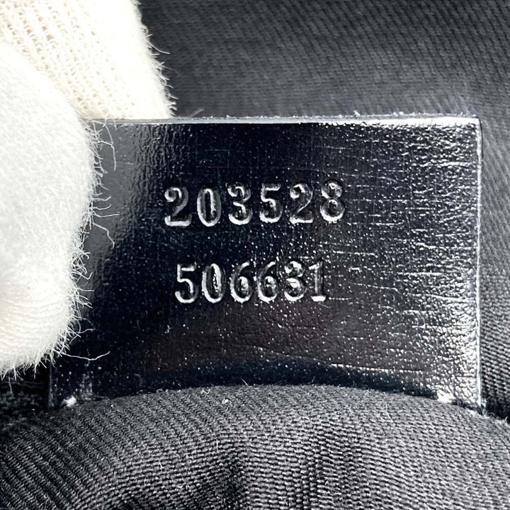 GUCCI グッチ 203528 トートバッグ ショルダーバッグ GGキャンバス ベージュ×ブラック ブランド