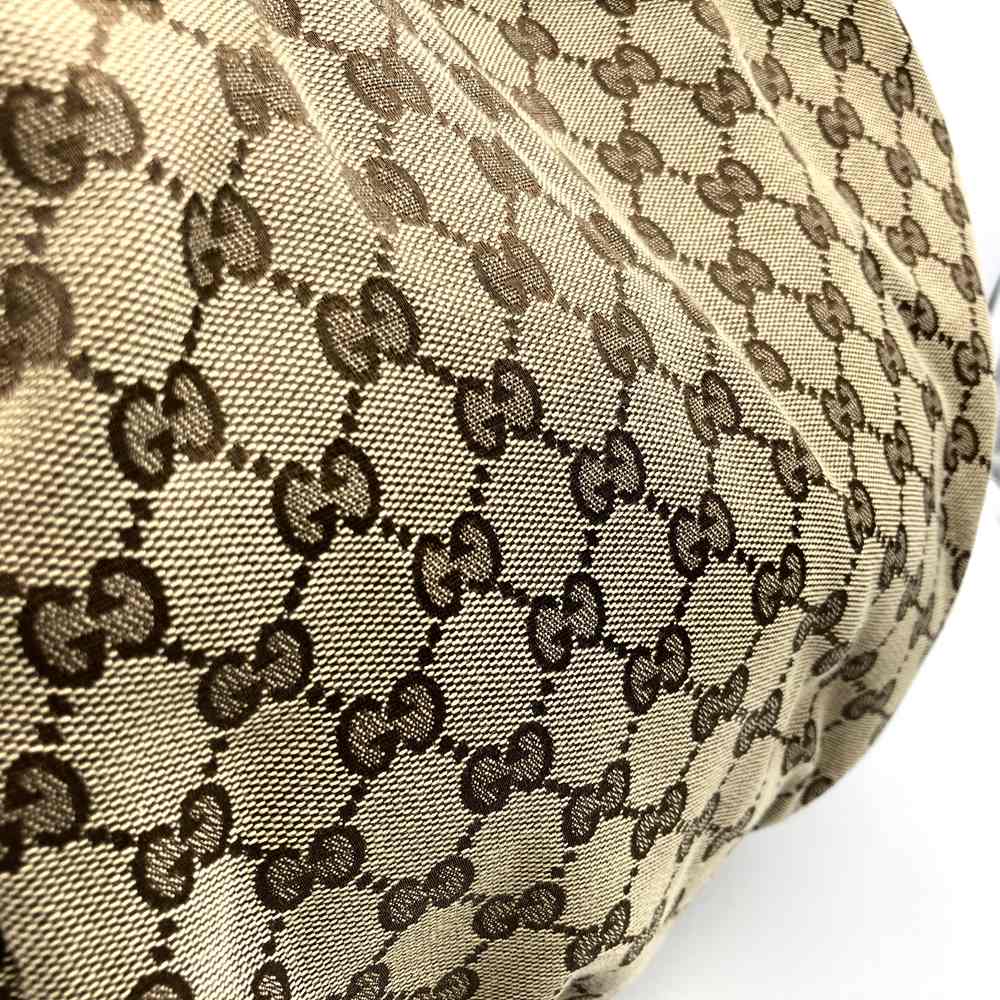 GUCCI グッチ 203528 トートバッグ ショルダーバッグ GGキャンバス ベージュ×ブラック ブランド
