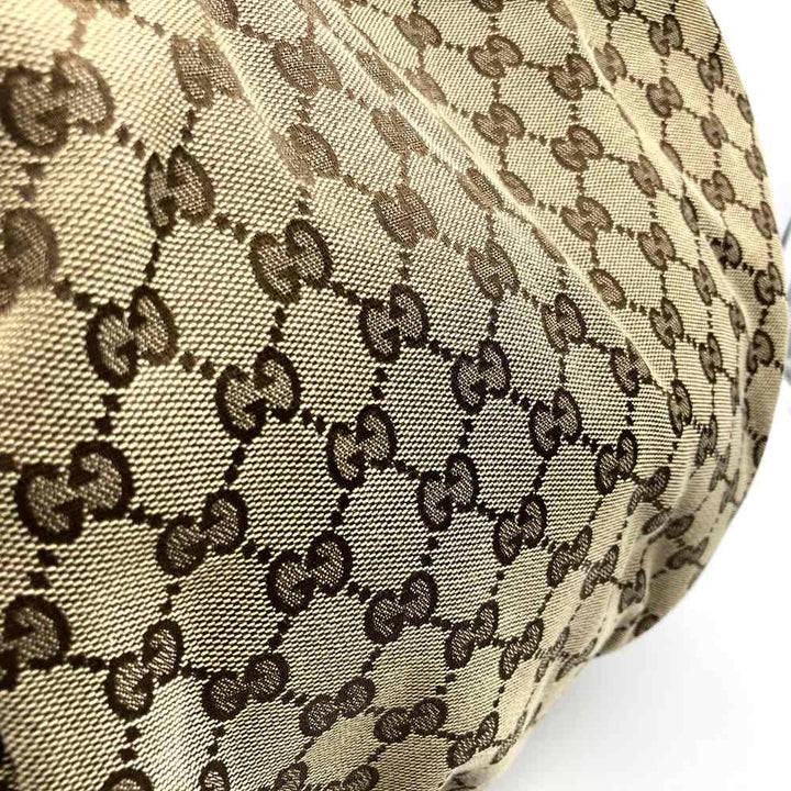 GUCCI グッチ 203528 トートバッグ ショルダーバッグ GGキャンバス ベージュ×ブラック ブランド