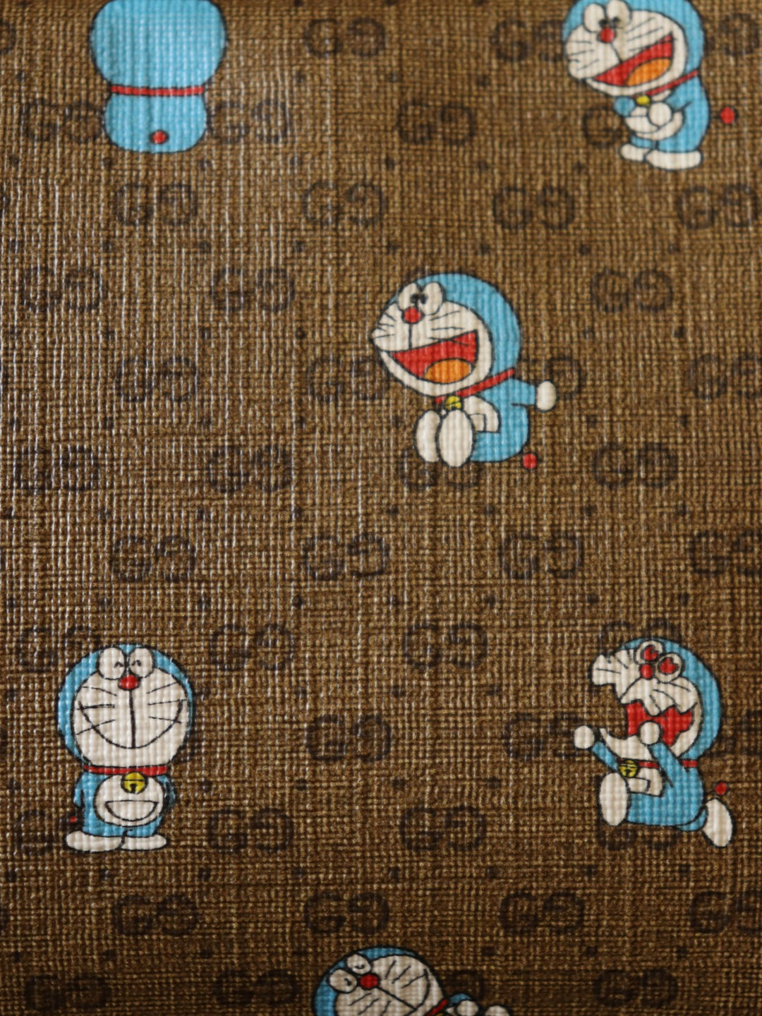 GUCCI グッチ 647784 ドラえもんコラボ ショルダーバッグ マイクロGG ブラウン レッド レディース