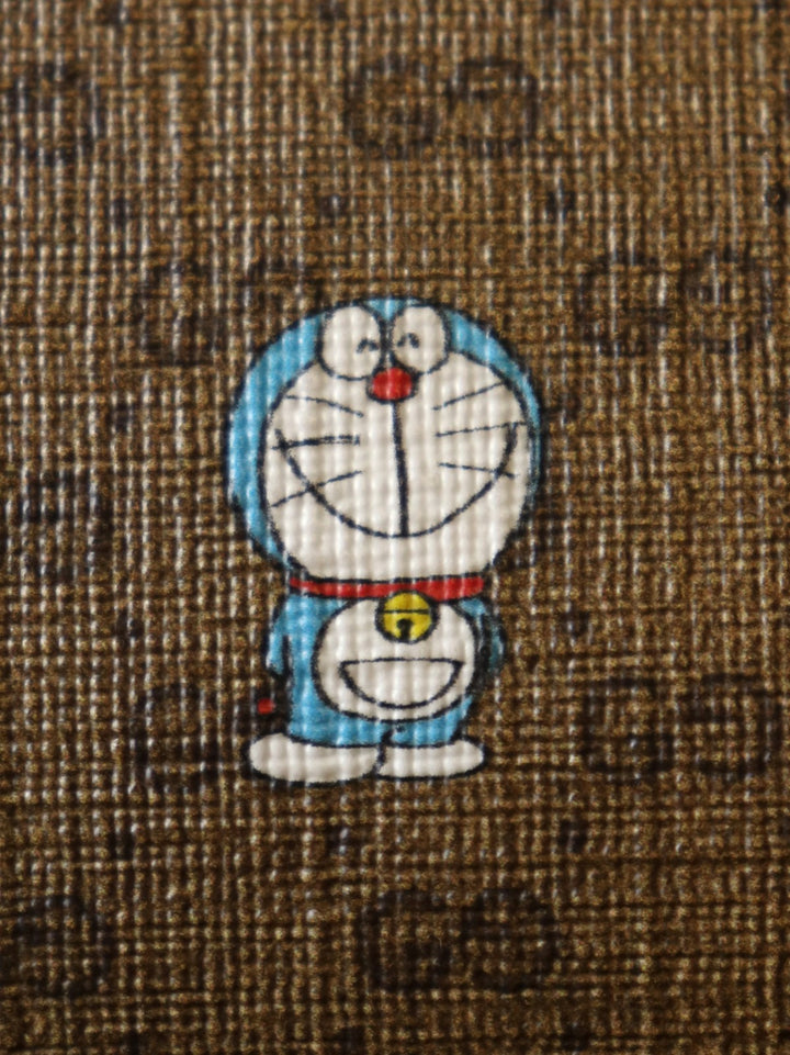 GUCCI グッチ 647784 ドラえもんコラボ ショルダーバッグ マイクロGG ブラウン レッド レディース