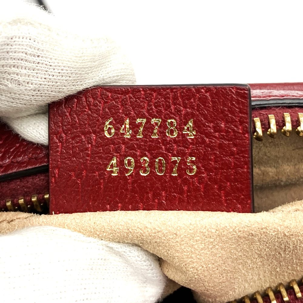 GUCCI グッチ 647784 ドラえもんコラボ ショルダーバッグ マイクロGG ブラウン レッド レディース