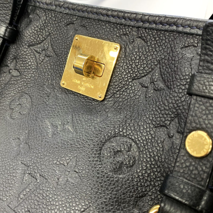 LOUIS VUITTON ルイ・ヴィトン M40517 シタディンPM アンフィニ トートバッグ ショルダーバッグ ブラック モノグラム・アンプラント レザー