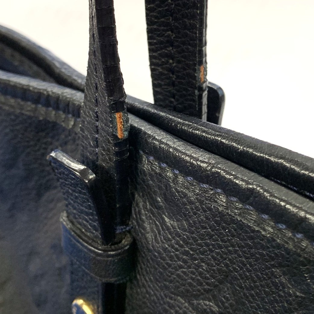 LOUIS VUITTON ルイ・ヴィトン M40517 シタディンPM アンフィニ トートバッグ ショルダーバッグ ブラック モノグラム・アンプラント レザー