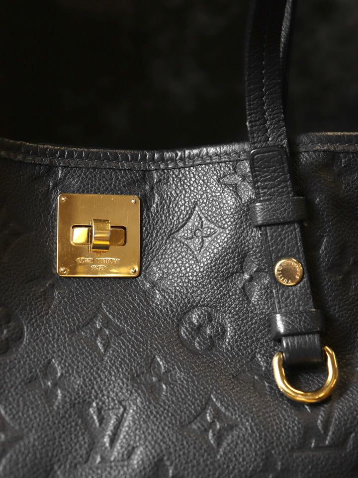 LOUIS VUITTON ルイ・ヴィトン M40517 シタディンPM アンフィニ トートバッグ ショルダーバッグ ブラック モノグラム・アンプラント レザー