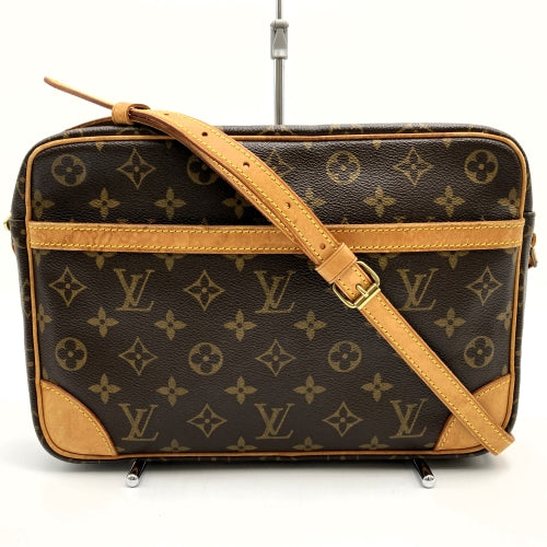 【ベタ無し】LOUIS VUITTON ルイ・ヴィトン M51272 トロカデロGM ショルダーバッグ ブラウン モノグラムキャンバス PVC