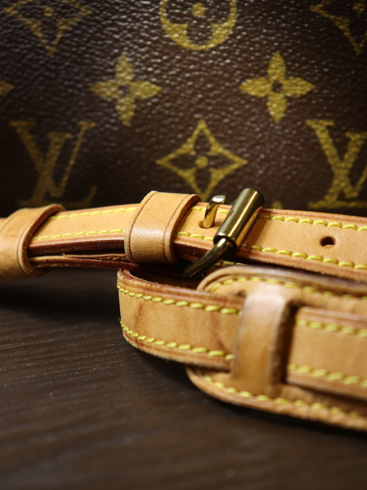 【ベタ無し】LOUIS VUITTON ルイ・ヴィトン M51272 トロカデロGM ショルダーバッグ ブラウン モノグラムキャンバス PVC