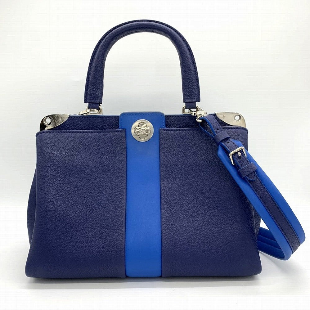 LOUIS VUITTON ルイ・ヴィトン アストリッド M54373 ショルダーバッグ 2way ハンドバッグ レザー ネイビー/ブルー 紺/青