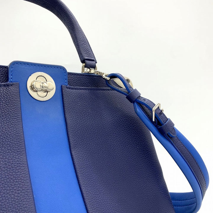 LOUIS VUITTON ルイ・ヴィトン アストリッド M54373 ショルダーバッグ 2way ハンドバッグ レザー ネイビー/ブルー 紺/青