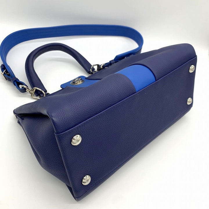 LOUIS VUITTON ルイ・ヴィトン アストリッド M54373 ショルダーバッグ 2way ハンドバッグ レザー ネイビー/ブルー 紺/青