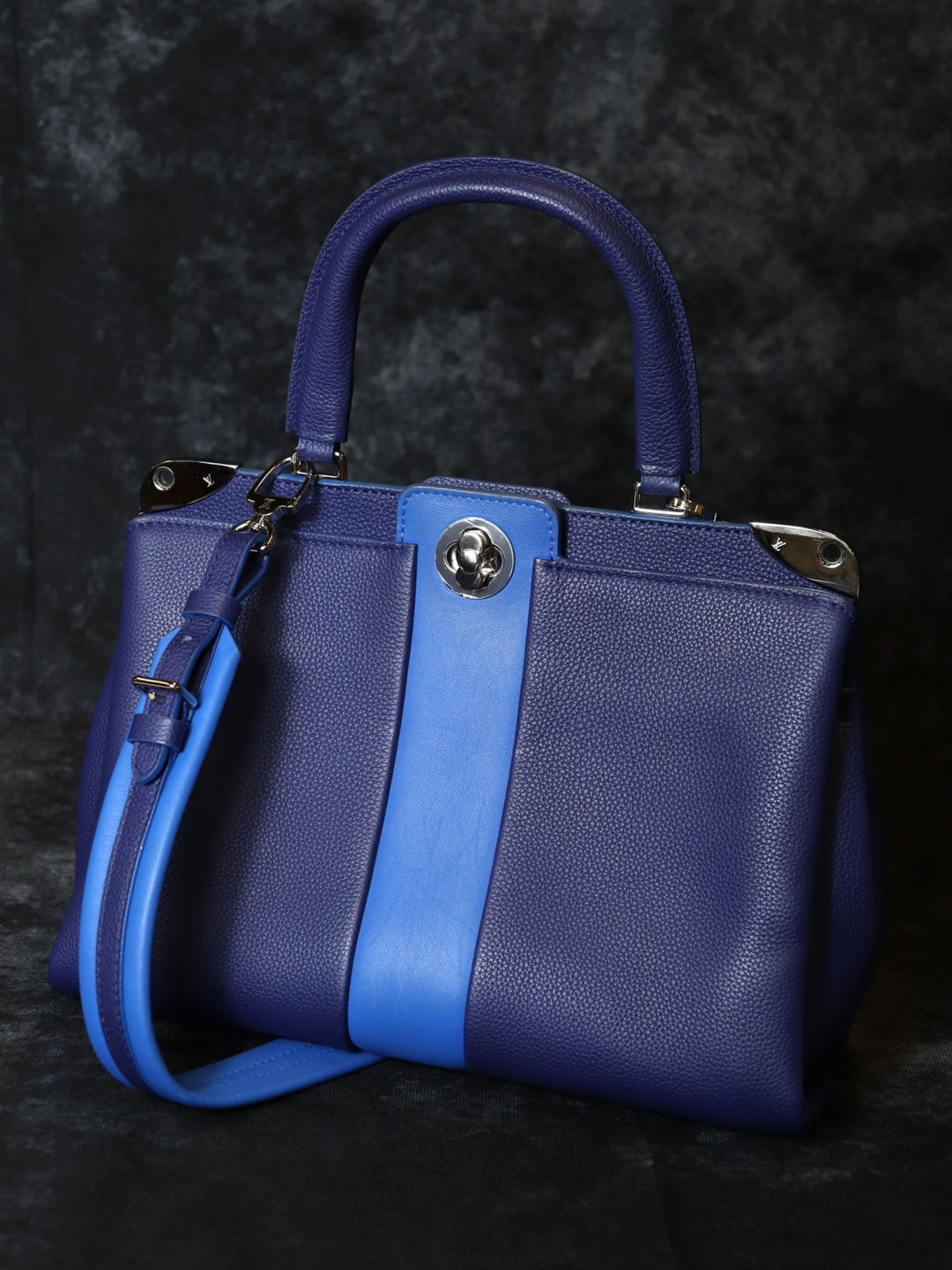 LOUIS VUITTON ルイ・ヴィトン アストリッド M54373 ショルダーバッグ 2way ハンドバッグ レザー ネイビー/ブルー 紺/青