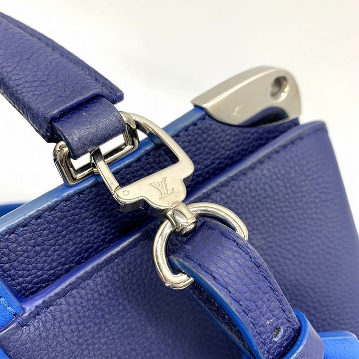 LOUIS VUITTON ルイ・ヴィトン アストリッド M54373 ショルダーバッグ 2way ハンドバッグ レザー ネイビー/ブルー 紺/青
