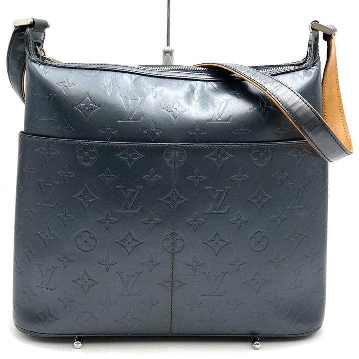 LOUIS VUITTON ルイ・ヴィトン サッター M55165 ショルダーバッグ グレー モノグラムマット