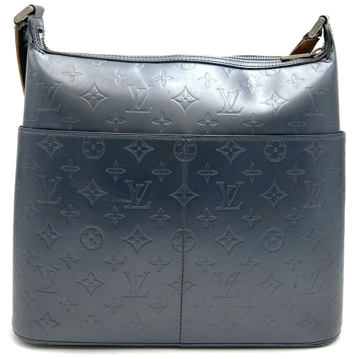 LOUIS VUITTON ルイ・ヴィトン サッター M55165 ショルダーバッグ グレー モノグラムマット