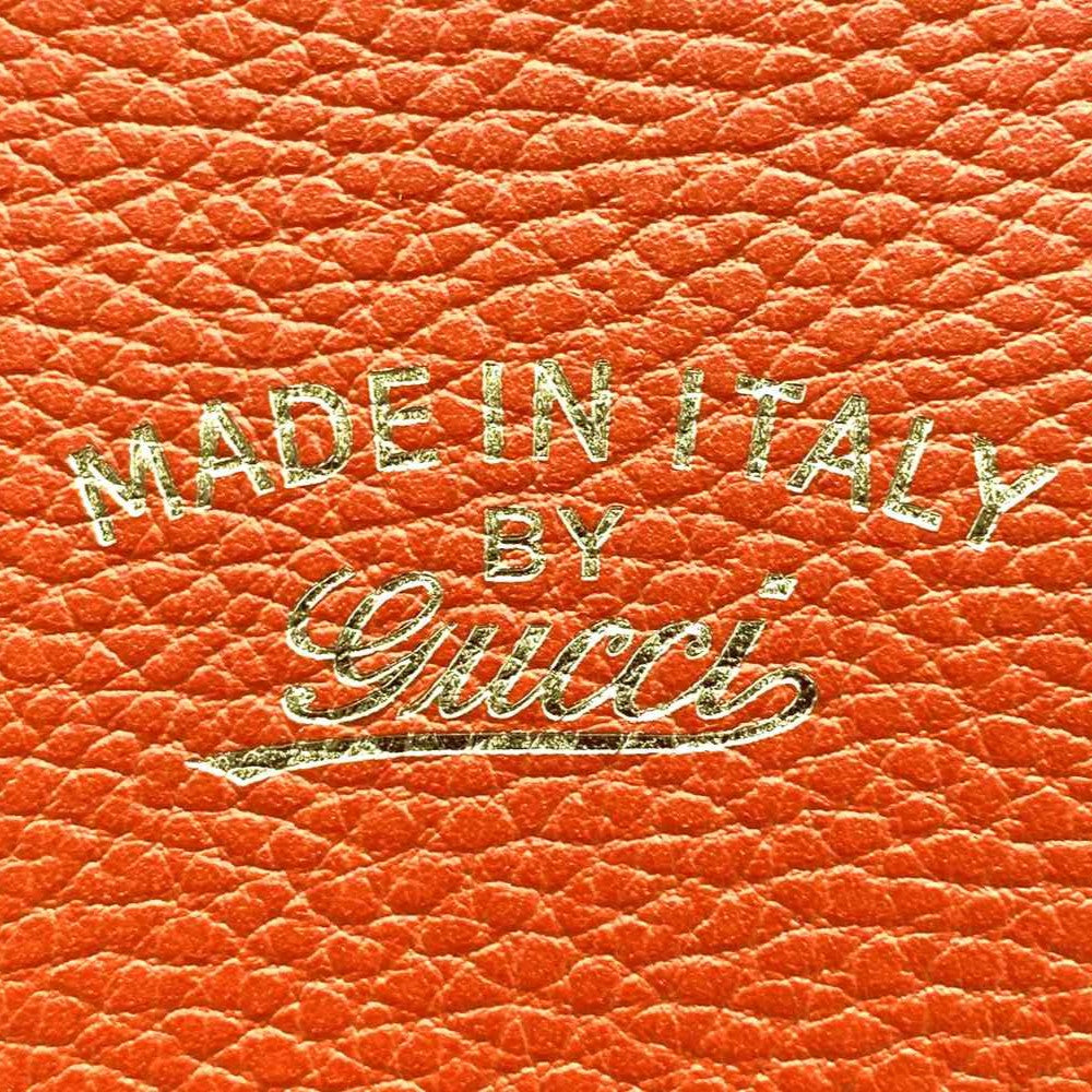 GUCCI グッチ 368827 スウィングスモール ハンドバッグ ショルダーバッグ 2way オレンジ レザー
