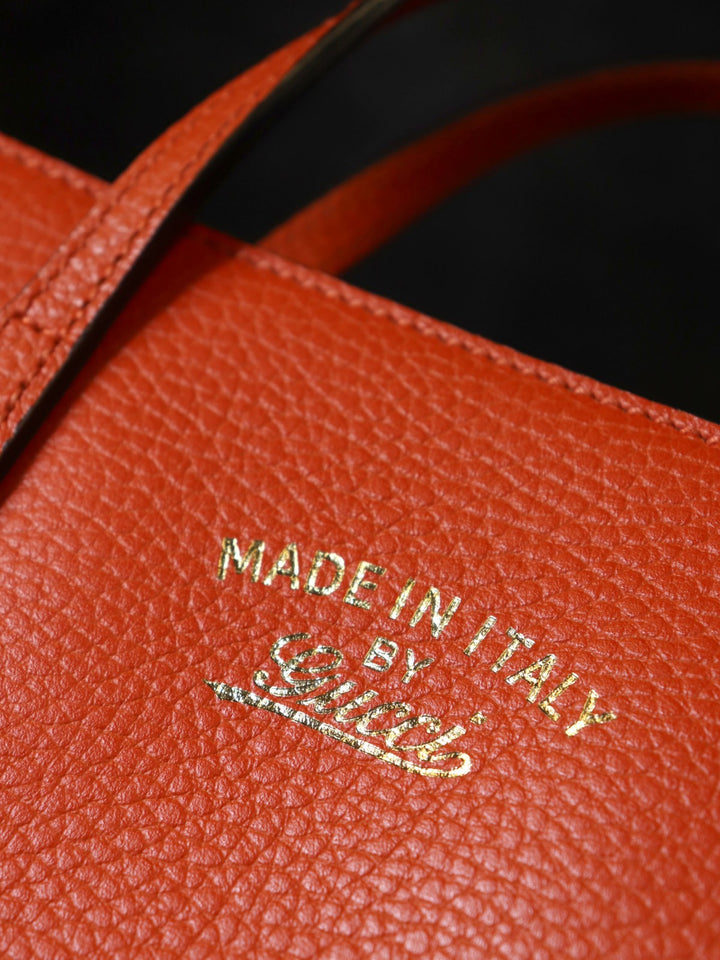 GUCCI グッチ 368827 スウィングスモール ハンドバッグ ショルダーバッグ 2way オレンジ レザー