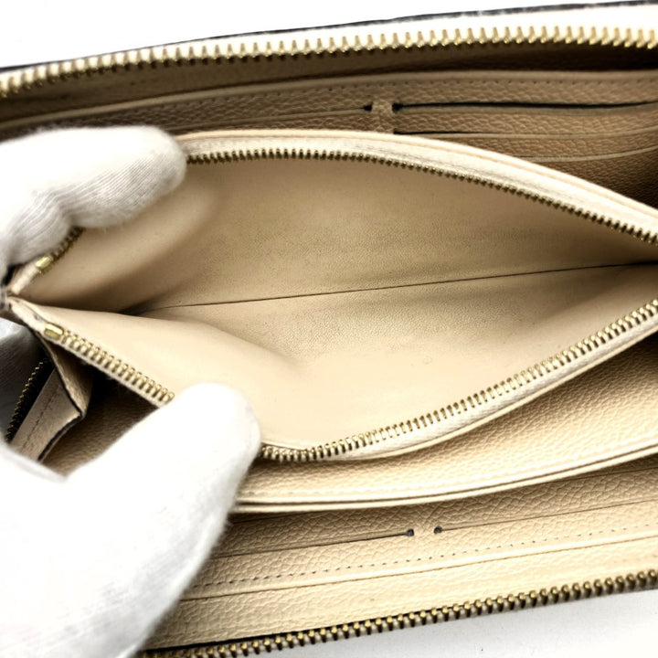 LOUIS VUITTON ルイ・ヴィトン M93437 ジッピーウォレット ラウンドファスナー 長財布 モノグラムアンプラント