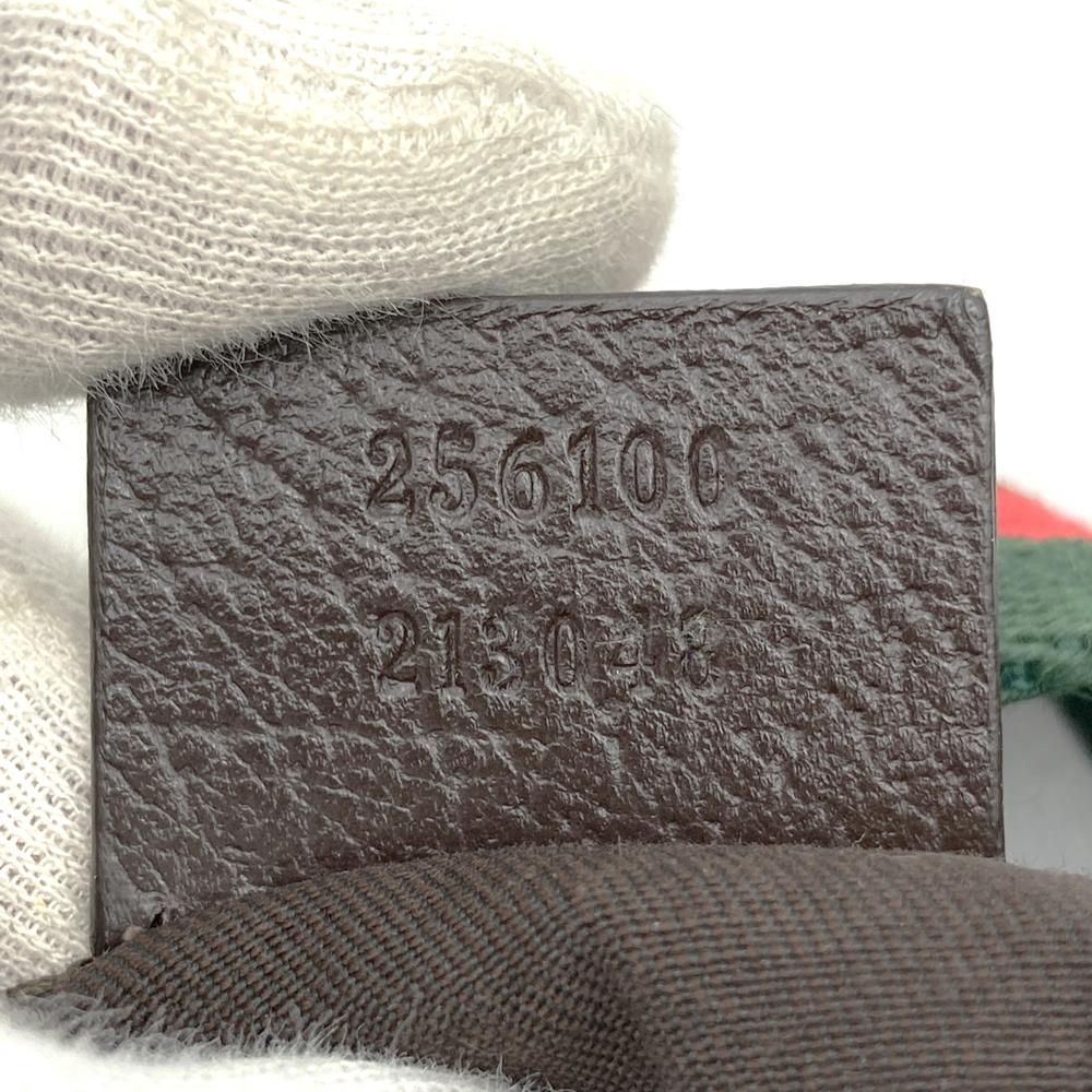 GUCCI グッチ 256100 斜め掛け ショルダーバッグ ブラウン 斜め掛け GGキャンバス シェリーライン