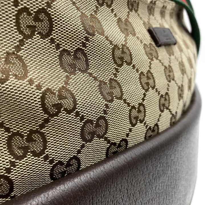 GUCCI グッチ 256100 斜め掛け ショルダーバッグ ブラウン 斜め掛け GGキャンバス シェリーライン