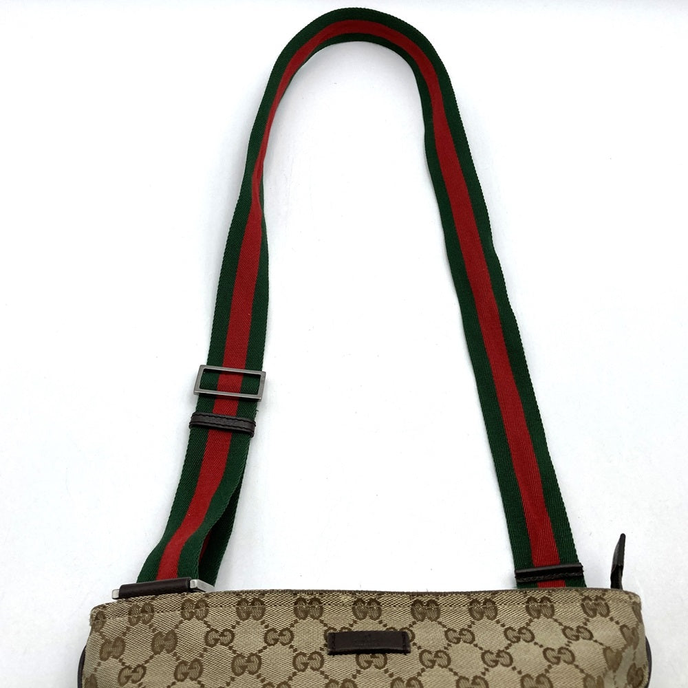 GUCCI グッチ 256100 斜め掛け ショルダーバッグ ブラウン 斜め掛け GGキャンバス シェリーライン