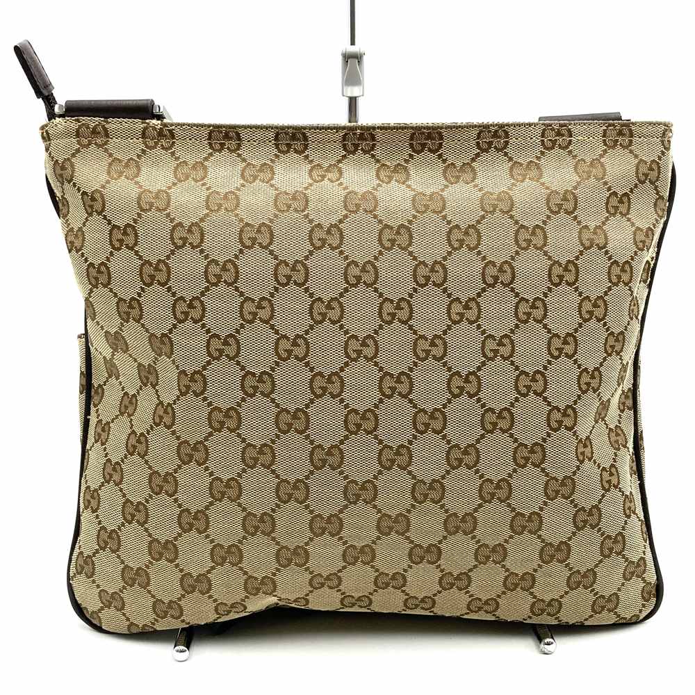 GUCCI グッチ 256100 斜め掛け ショルダーバッグ ブラウン 斜め掛け GGキャンバス シェリーライン