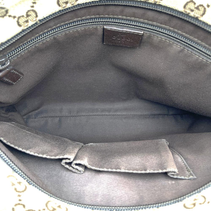 GUCCI グッチ 256100 斜め掛け ショルダーバッグ ブラウン 斜め掛け GGキャンバス シェリーライン