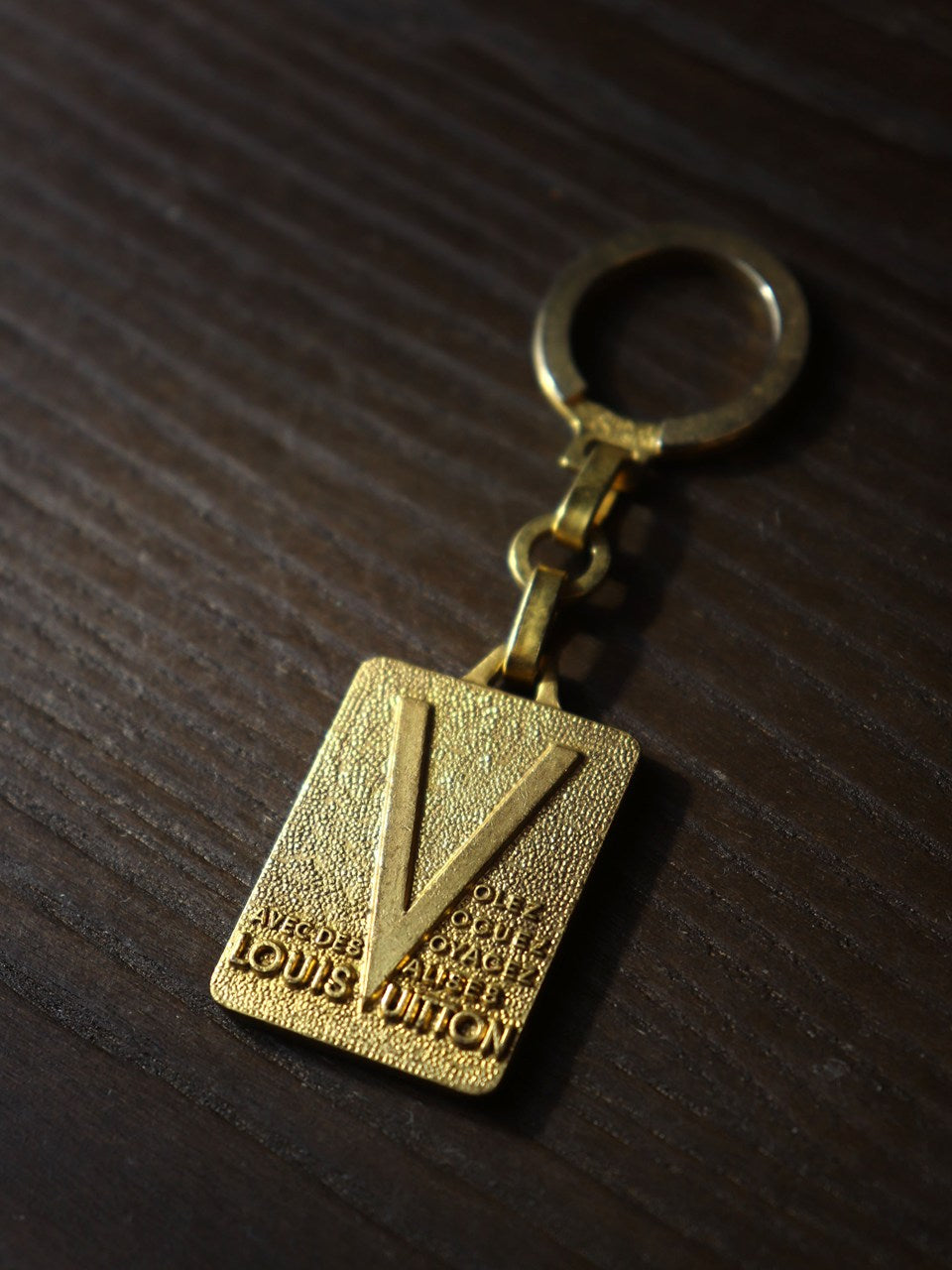 LOUIS VUITTON ルイ・ヴィトン マルティエ キーホルダー メタル ゴールド