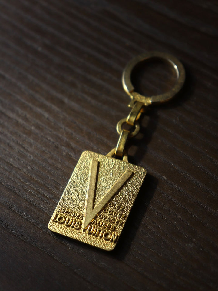 LOUIS VUITTON ルイ・ヴィトン マルティエ キーホルダー メタル ゴールド