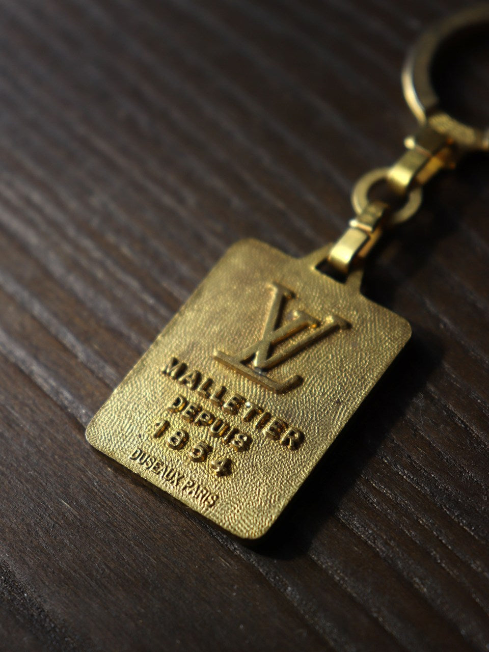 LOUIS VUITTON ルイ・ヴィトン マルティエ キーホルダー メタル ゴールド