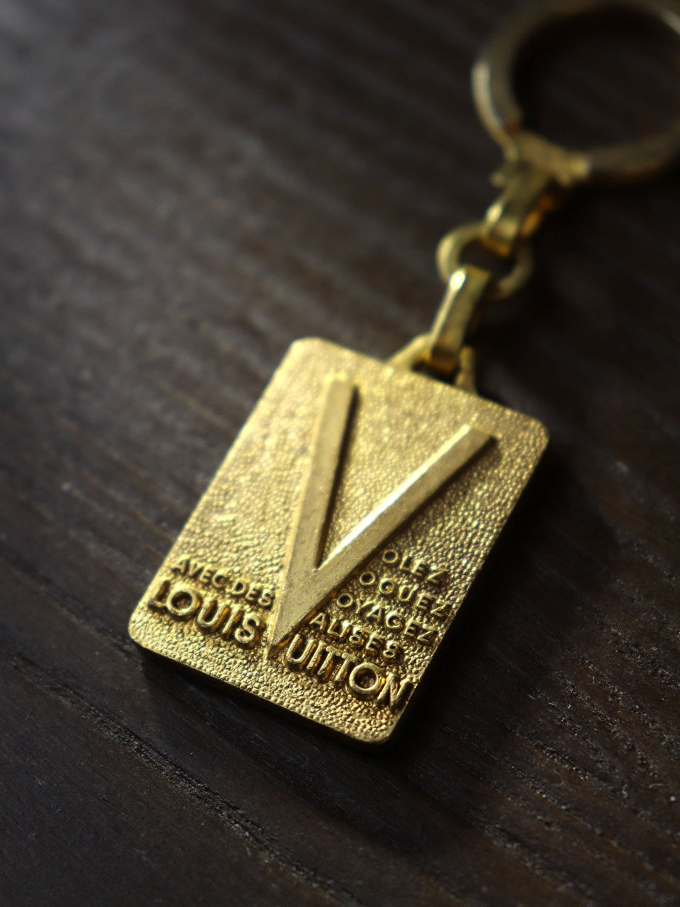 LOUIS VUITTON ルイ・ヴィトン マルティエ キーホルダー メタル ゴールド